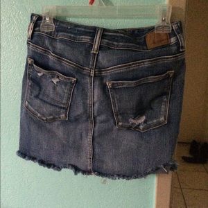 American Eagle ripped denim beachy skirt